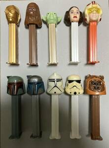 (開封済・本体のみ) ペッツ スター・ウォーズ　10個まとめ売り　PEZ STAR WARS 管N