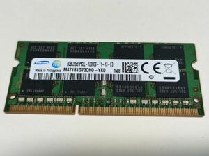 【動作確認済み】SAMSUNG ノートPC用 メモリー DDR3L-1600 PC3L-12800S 8GB×1枚 合計8GB 動作確認済 1週間保証 M471B1G73QH0-YK0【1508】
