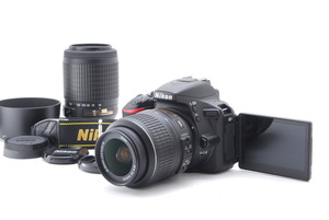 Nikon ニコン D5500 ダブルズームキット 新品SD32GB付き ショット数5878回