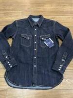 THE FLAT HEAD FN-SDW-001L BLU 10ozDENIM WESTERN SHIRT 38