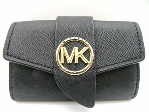 MICHAEL KORS　マイケルコース　コインケース付き6連キーケース　レザー　黒　ブラック　4711