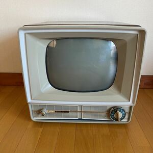 昭和レトロ　真空管テレビ　東芝　MOD. 14BA 白黒テレビ　当時物　中古品　#1025