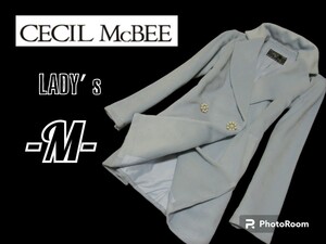 送料込み レディースM◇CECIL MC BEE◇コート 水色