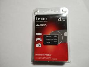 未使用品・未開封品　memory stick pro duo　Lexar　4GB メモリースティックプロデュオ