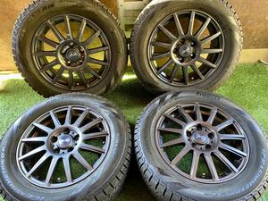 215/60R16 95Q PIRELLI ICEASIMMETRICO スタッドレス バリ山4本セット　16x6.5J ET 53 PCD 114.3 5H エスティマ オデッセイ ヴェゼル 等