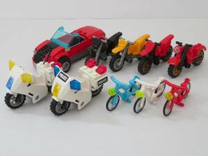 レゴ　LEGO★車　バイク　白バイ　自転車　乗り物　まとめ　計10台　送料300円