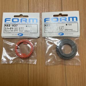 FORM kyosho スーパーテン FW03 FW04 2スピード用 スパーギヤ 42/37 Lo Hi セット HAS-L42 NAS-H37 フォルム 京商 スーパー10