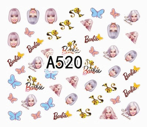 匿名配送　Barbie★A520　バービー　ネイルシール　ウォーターネイルシール
