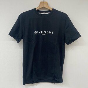 ω美品【GIVENCHY ジバンシィ ロゴTシャツ カットソー アウター アパレル ブラック Black メンズ SizeM コットン100％ BM7093002】KH11034