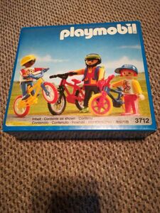 未開封プレイモービルplaymobilプレモ3712サイクリングファミリーBMX