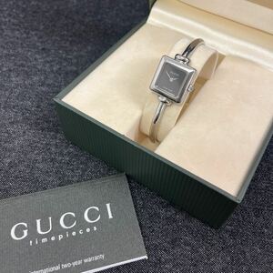 GUCCI グッチ 1900L クォーツ シルバーカラー 箱付き 腕時計 時計 不動品 240422 ◎インボイス対応可◎