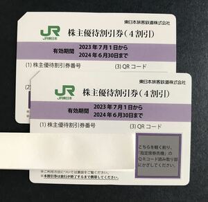 JR東日本 株主優待 割引券２枚セット 送料無料