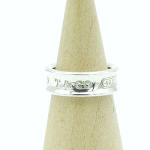 美品 Tiffany&Co. ヴィンテージ ティファニー ナロー ワイド シルバー リング SV925 指輪 10.5号 1837 VV53