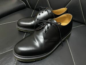 未使用 Dr.Martens ドクターマーチン AW006 KV08T UK9≒28cm レザーシューズ ドレスシューズ 3ホール バンド ブラック メンズ 紳士 