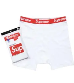 【新品】Supreme Hanes ボクサーパンツ　メンズLサイズ 白　単品1枚