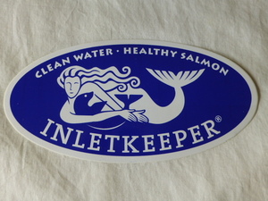 INLETKEEPER CLEAN WATER HEALTHY SALMON ステッカー 少し大きめサイズ フライ フィッシング Fly Fishing サーモン トラウト TROUT