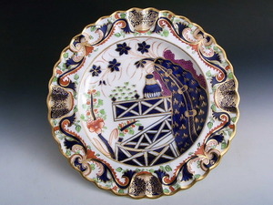 幕末期 古伊万里色絵 写し皿 ◆ 英国 コープランド窯