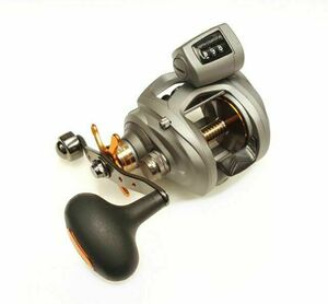 Okuma CW-354DLX 5.4:1 3BB+1RB Left-Handed Water Line Counter Reel - Gold 海外 即決