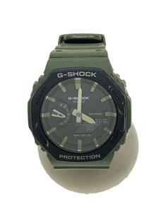 CASIO◆クォーツ腕時計_G-SHOCK/デジアナ/ラバー/ブラック/カーキ/GA-2110SU-3AJF