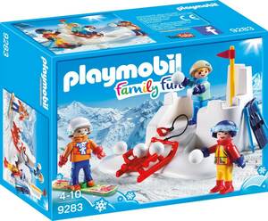 即決！新品 PLAYMOBIL 9283 雪合戦 プレイモービル　スキー