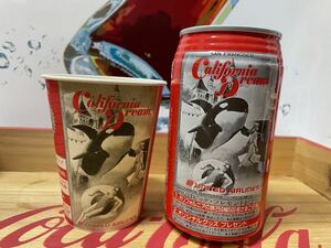 ★空缶コレクション　 コカ・コーラ キャンペーン缶と紙コップ カリフォルニアドリーム ユナイテッド航空コラボキャンペーン品
