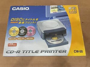 QW2174 CASIO CW-50 カシオ CD-R TITLE PRINTER タイトルプリンター 通電確認済 0707