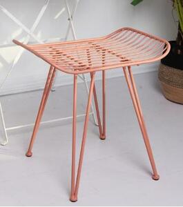 オレンジ 椅子 チェア スツール アイアン サイドテーブル ディスプレイ シンプル カフェ リビング ダイニング 寝室 腰掛
