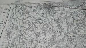 　古地図 　甲府　山梨県　地図　資料　４６×５８cm　明治２１年測量　昭和２９年発行　　