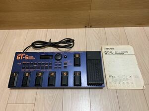 BOSS マルチエフェクター GT-5 説明書付き