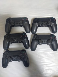 ジャンク品☆PS4☆DUALSHOCK4☆PS4純正コントローラー５台セット☆ブラック☆黒☆デュアルショック４