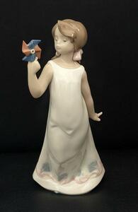 美品 LLADRO 6552 かざぐるま 置物 リヤドロ フィギュリン