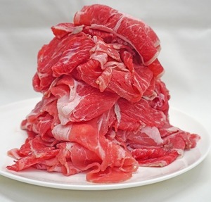 特選！「豪州産牛肉切り落とし」約2kg（500g×4パック）約1.5㎜〜2.0㎜ 穀物肥育！旨味抜群です！同梱可13kgまで送料同額でお届けします！