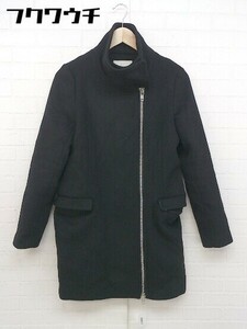 ■ MOUSSY マウジー ダブルジップ 長袖 コート サイズ1 ブラック レディース
