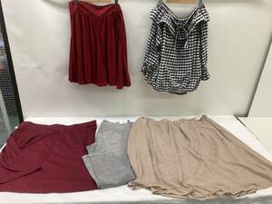 ★◆ 【未使用】レディース 服 大きいサイズ まとめ 5点セット スカート パンツ トップ 5L 10L XXL H&M ニッセン ベルーナ タグ付 80サイズ