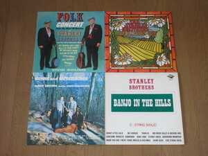 STANLEY BROTHERS/4枚（LP）セット/スタンレー・ブラザーズ/FOLK CONCERT/HYMNS AND SACRED SONGS/UNCLOUDY DAY/BANJO IN THE HILLS