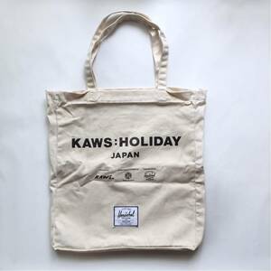 未使用品〈会場限定〉KAWS×Herschel kaws holiday japan ハーシェル カウズ ホリデー KAWS HOLIDAY トートバッグ medicomtoy tokyofirst