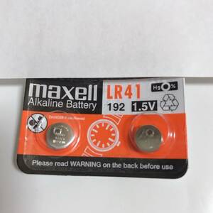 送料無料 即決 未使用★maxell マクセル LR41 アルカリボタン電池 1.5V 2個入