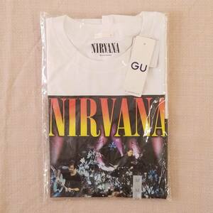 魅惑のバンドT特集! 新品未開封『GU(ジーユー) × NIRVANA(ニルヴァーナ)』グラフィックTシャツ(半袖) ホワイト M／カートコバーン ロックT