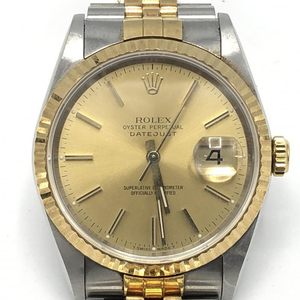 【中古】ROLEX デイトジャスト 腕時計 16233 ゴールド シルバー ロレックス[240010412543]