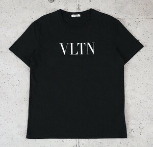 【送料無料】 VALENTINO ヴァレンティノ VLTN ロゴ 半袖 Tシャツ ブラック サイズL