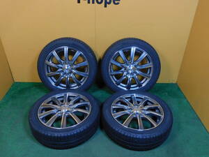 165/55R15 MICHELIN 製造年2022 4本 アルミホイール 15×4 1/2J 4×100 OFFSET:45 バリ溝★D111