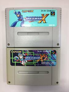 ♪スーパーファミコンソフト SFC ロックマン/ロックマンX2 2本セット 動作品 ソフトのみ ゲームソフト 中古 (NF240424) 401-357