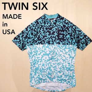 TWIN SIX サイクルジャージ 半袖シャツ ツインシックス USA製 サイズM 2307