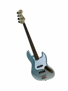 ★squier By Fender Jazz Bass ベース シルバー スクワイヤー 全長約116㎝ 楽器 おまけソフトケース付 ジャンク品 6.25kg★