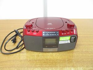 ■01)【同梱不可】SAD-4705 コイズミ CDラジオ/KOIZUMI/小泉成器/レッド/CDプレーヤー/オーディオ機器/2020年製/通電・動作確認済み/A