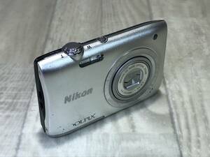 ☆ Nikon ニコン コンパクトデジタルカメラ シルバー COOLPIX デジカメ A100 【 未確認/ 現状品 】 （PN-4D35） ☆