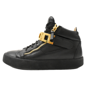 GIUSEPPE ZANOTTI ジュゼッペ ザノッティ ジップアップハイカットスニーカー シューズ ブラック