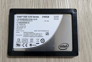 Intel SSD 520シリーズ　240GB　高耐久 正常　100％