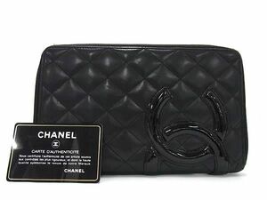 1円 ■美品■ CHANEL シャネル ココマーク マトラッセ カンボンライン ラムスキン ラウンドファスナー 長財布 ウォレット FA7144