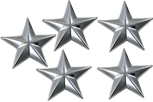 Buco ブーコ クローム スター 星 オーナメント 5個セット 装飾品 2.8cm ハーレー